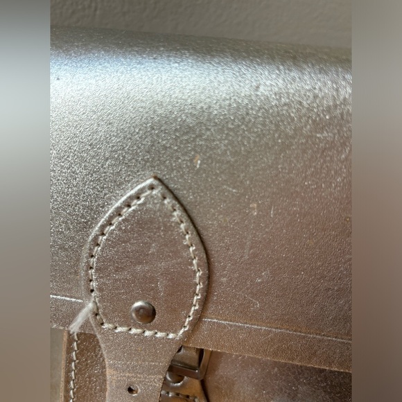 Cambridge Satchel Company silver metallic satchel. - Picture 8 of 15